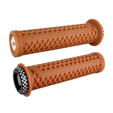 ODI MTB BMX Vans Lock On Grip V2.1 Gum W/Checker Black Clamps